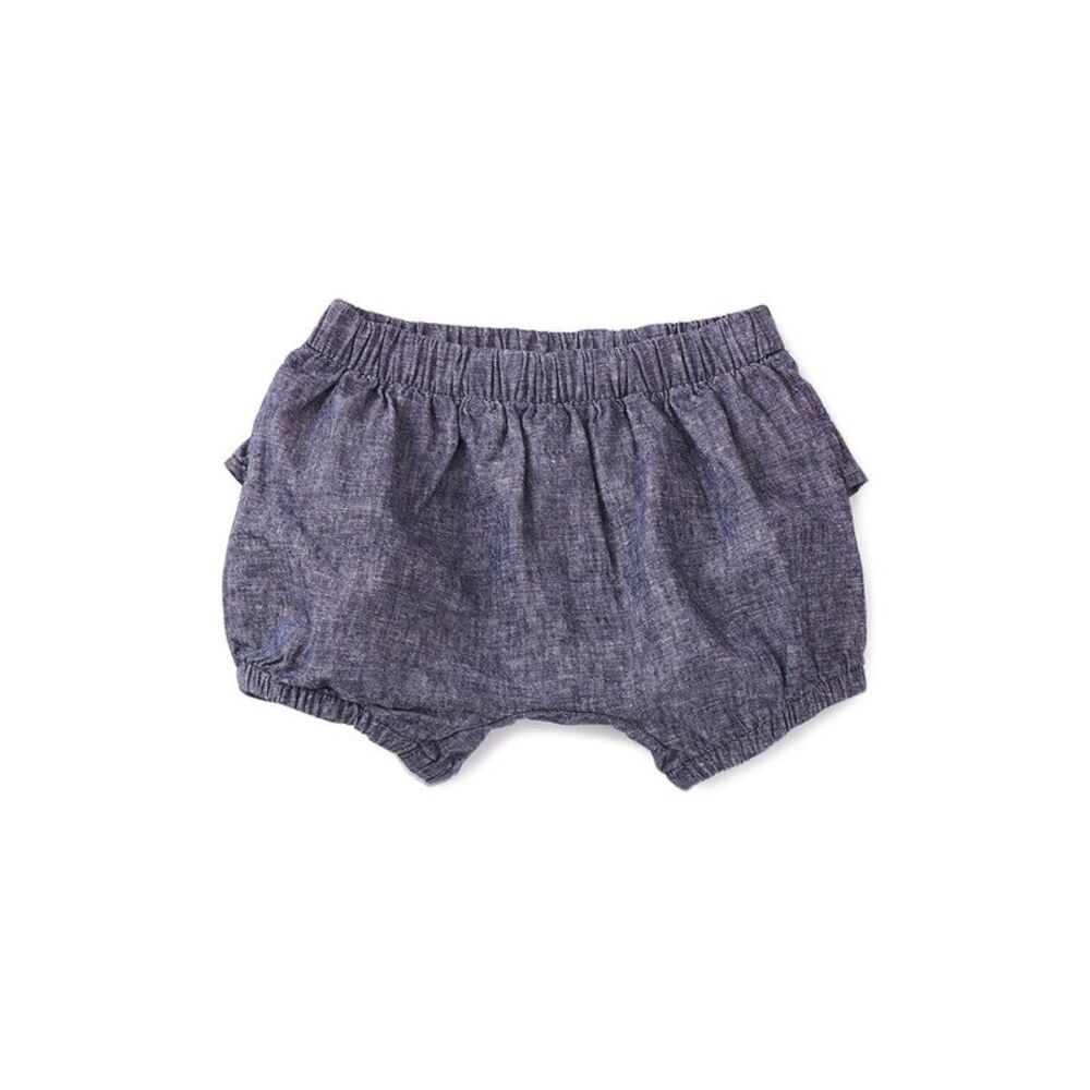 Tea Collection Girls  Ruffle Baby Bloomer, Blue
